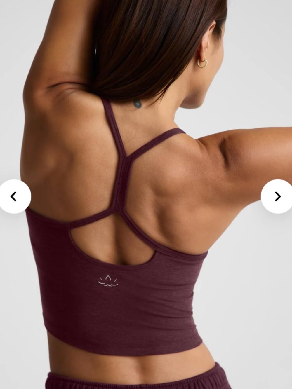 Spacedye Slim Racerback Cropped Tank - Picture 3 of 4